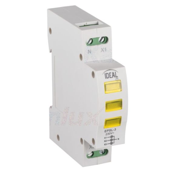 Indicatore di tensione per guida din KLI-3Y Kanlux Indicatore di tensione per guida din KLI-3Y Kanlux